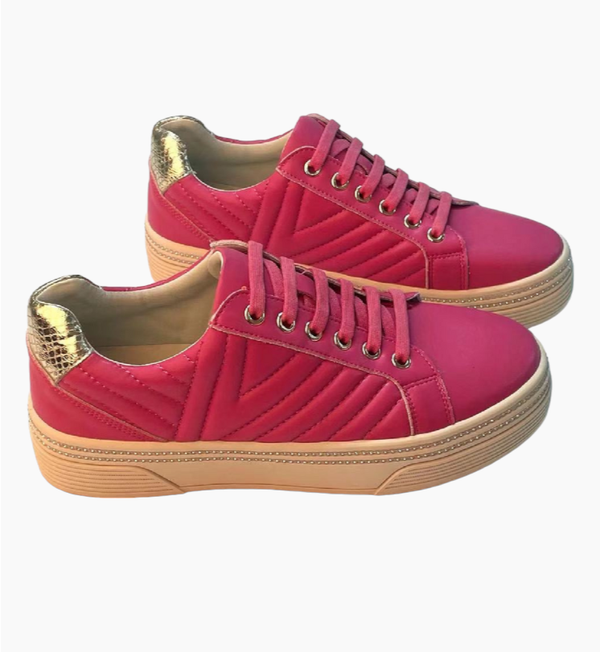 LULU leather lace up sneakers