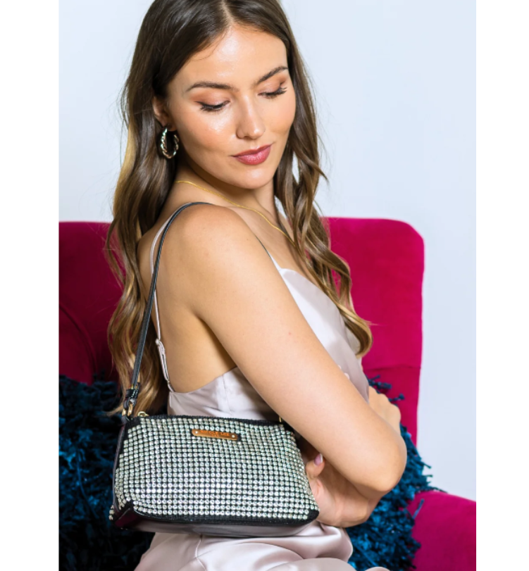 ESTELLA DIAMOND SHOULDER BAG ameisefashion
