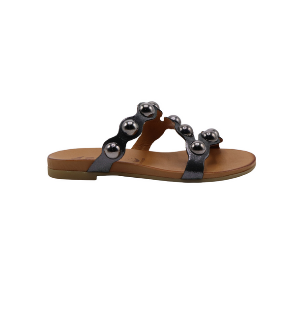 TROPIC leather slide sandals