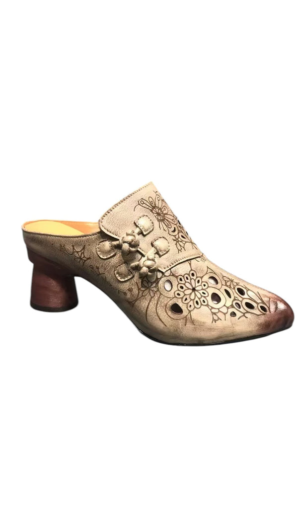 GERBER leather mules