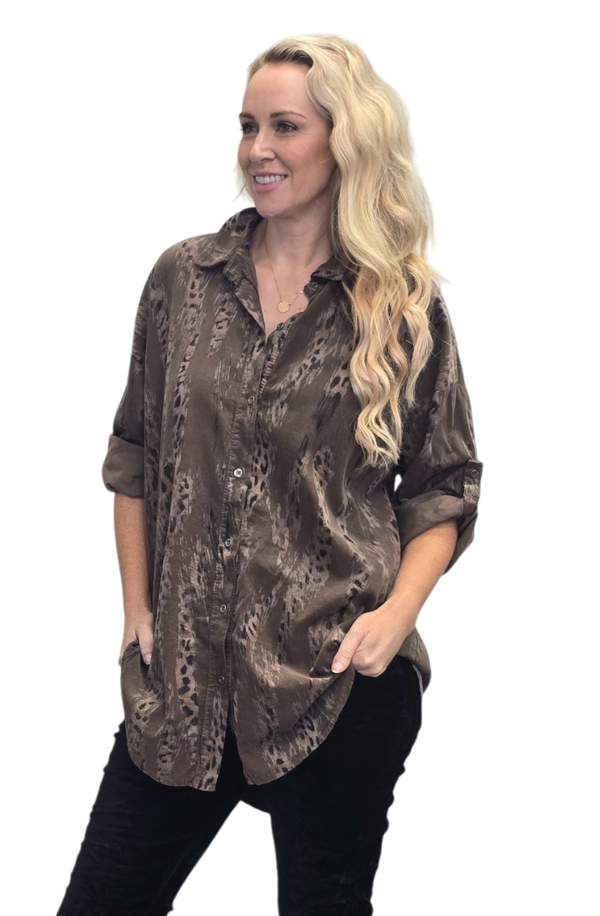 LEOP light corduroy shirt