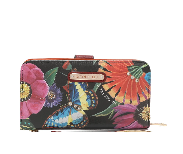 NL SIGNATURE BIFOLD WALLET WRISTLET