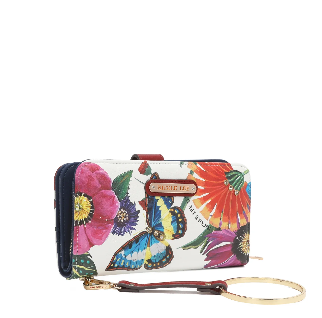 NL SIGNATURE BIFOLD WALLET WRISTLET