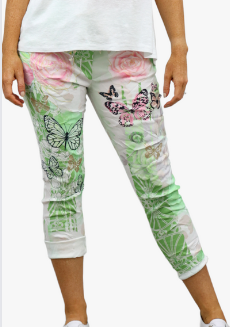 BUTTERFLY cotton stretch pants