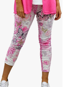 BUTTERFLY cotton stretch pants