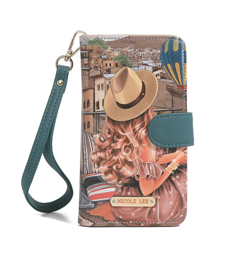 NL SIGNATURE PHONE CASE AND WALLET WRISTLET