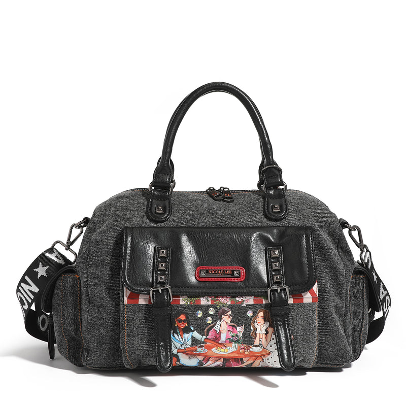 DENIM SISTERS SECRET MESSENGER HANDBAG