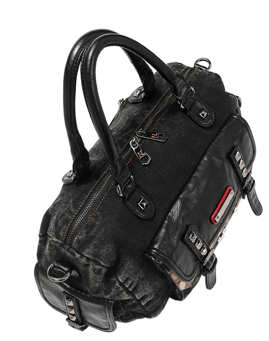 DENIM SISTERS SECRET MESSENGER HANDBAG