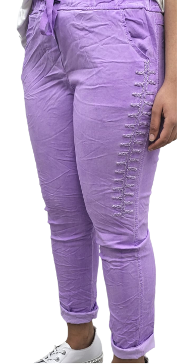 PALOMA cotton stretch pants