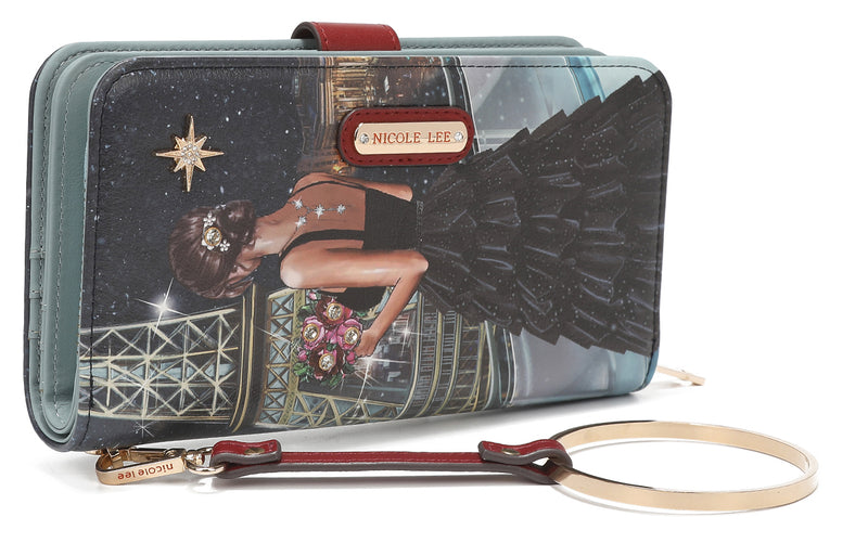 NL SIGNATURE BIFOLD WALLET WRISTLET