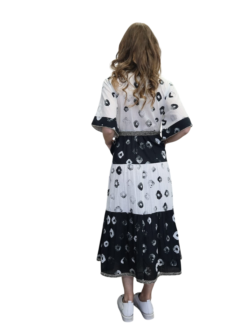 MODE cotton maxi dress