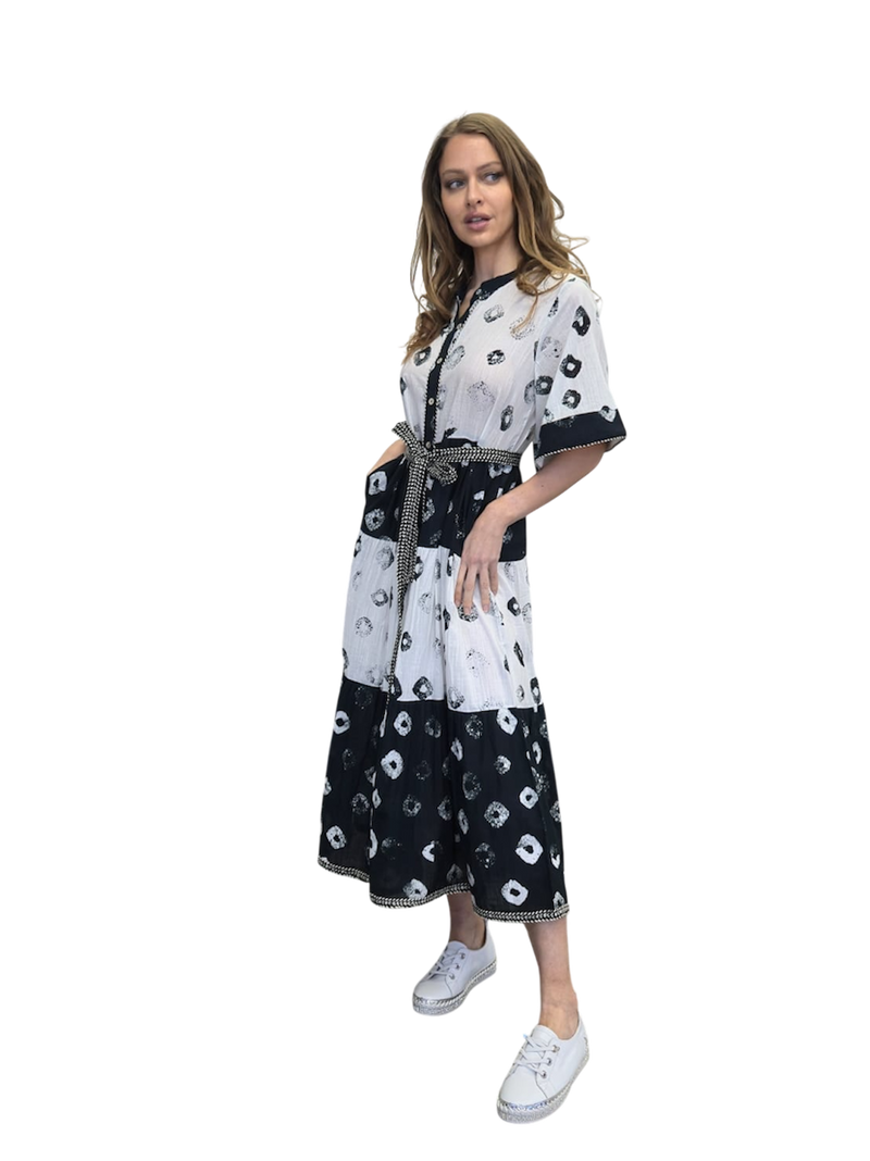 MODE cotton maxi dress