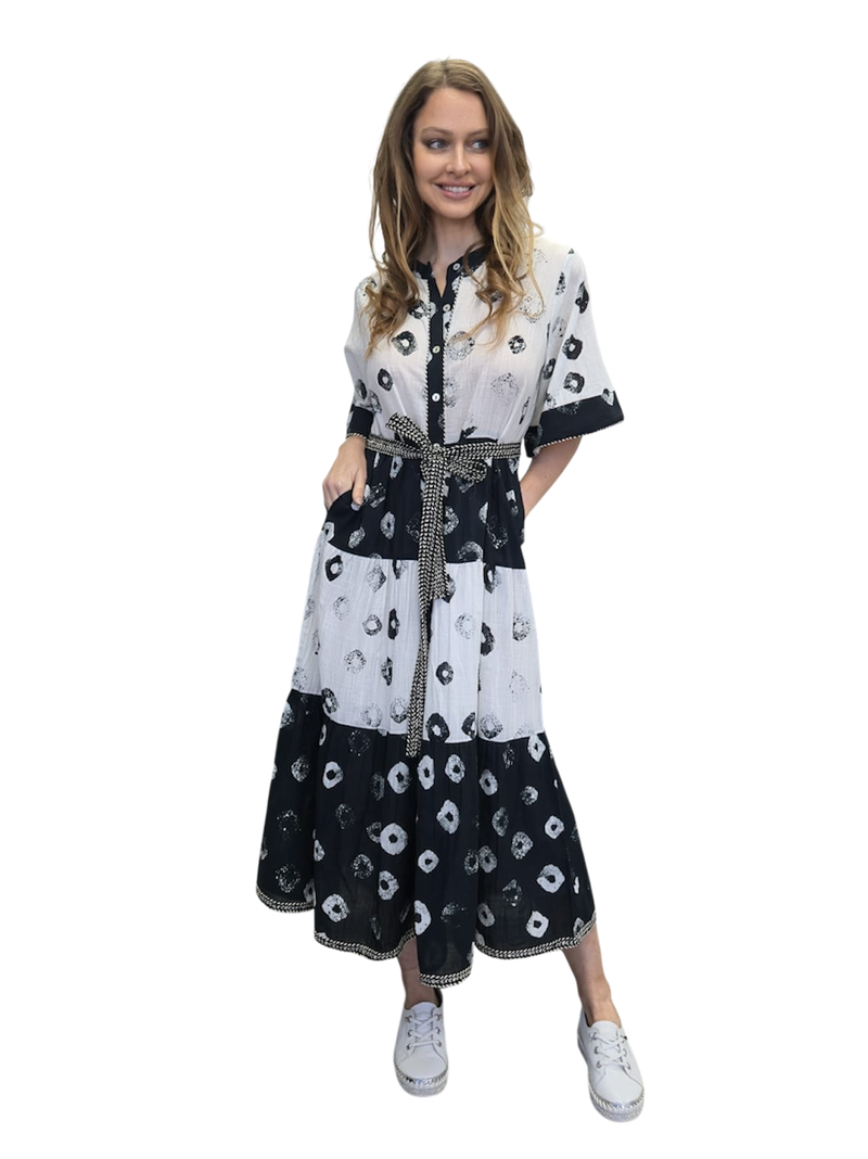 MODE cotton maxi dress