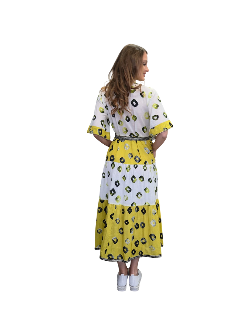 MODE cotton maxi dress