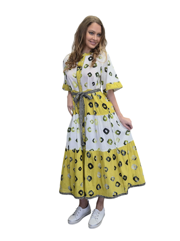 MODE cotton maxi dress