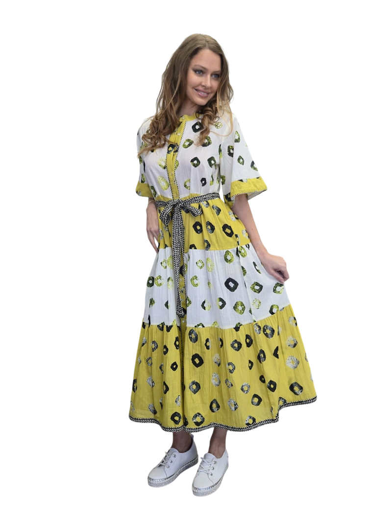 MODE cotton maxi dress