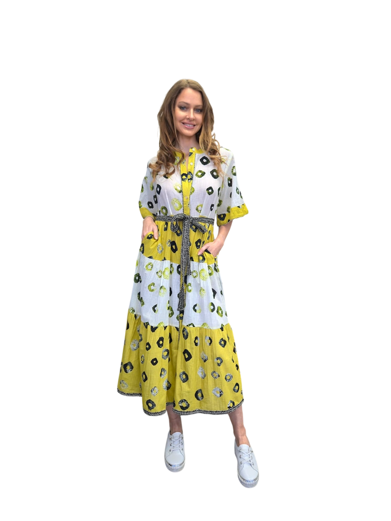 MODE cotton maxi dress