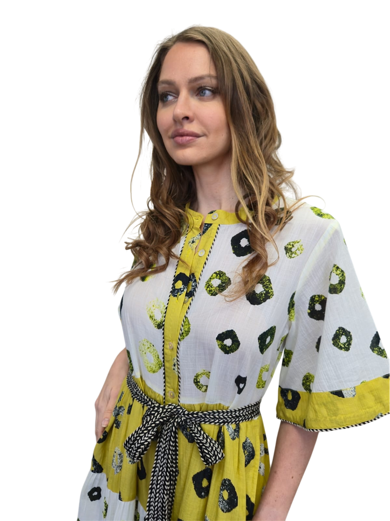 MODE cotton maxi dress