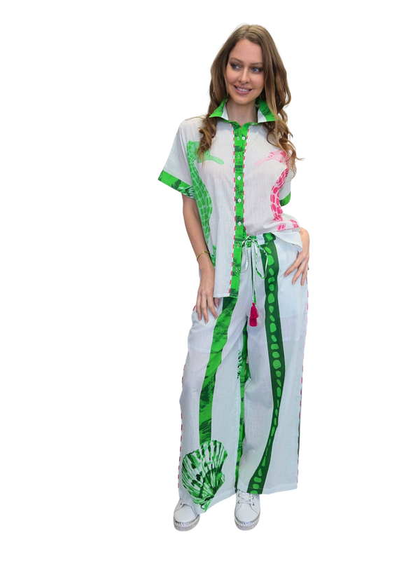 SHEER shirt & pants set