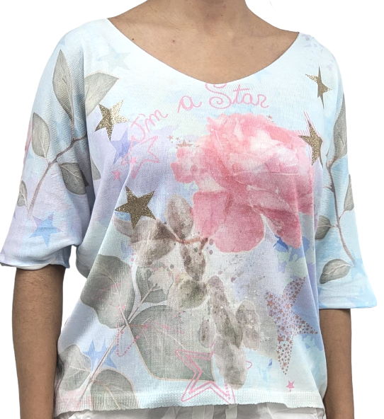 ROSE viscose top