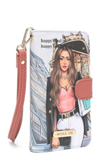 NL SIGNATURE PHONE CASE AND WALLET WRISTLET