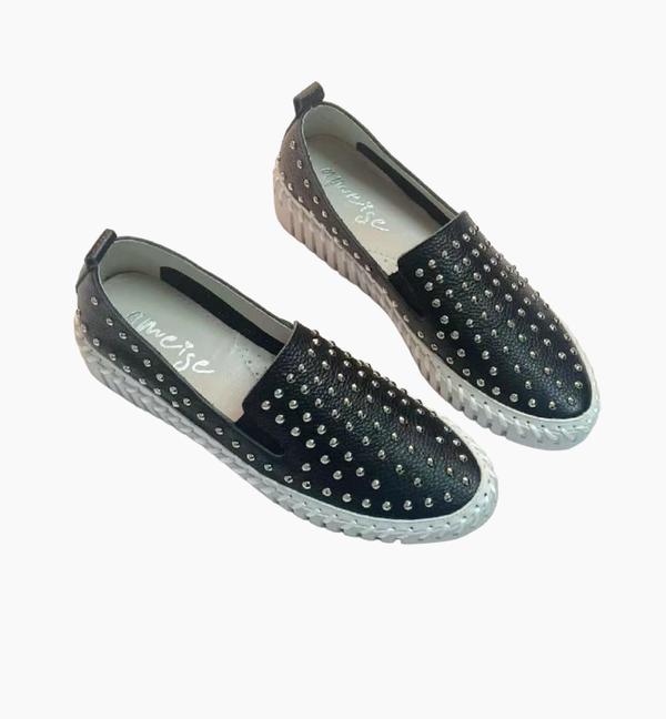 DOTTIE  Leather slip ons