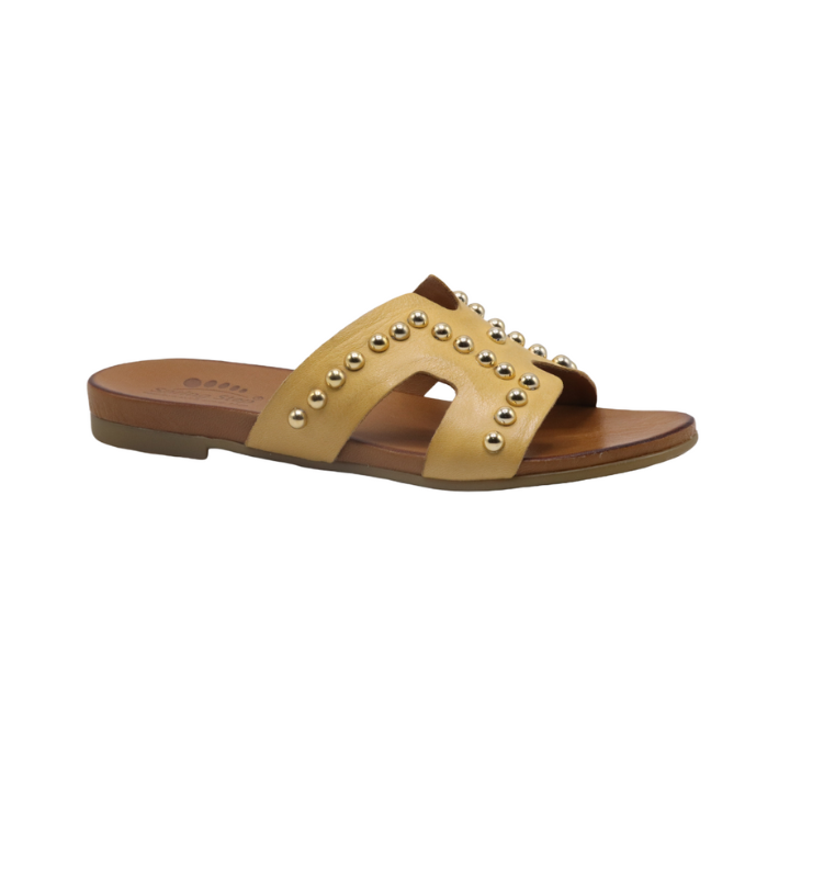 TITUS leather slide sandals