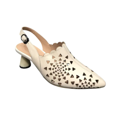 ROSA leather sling back heel