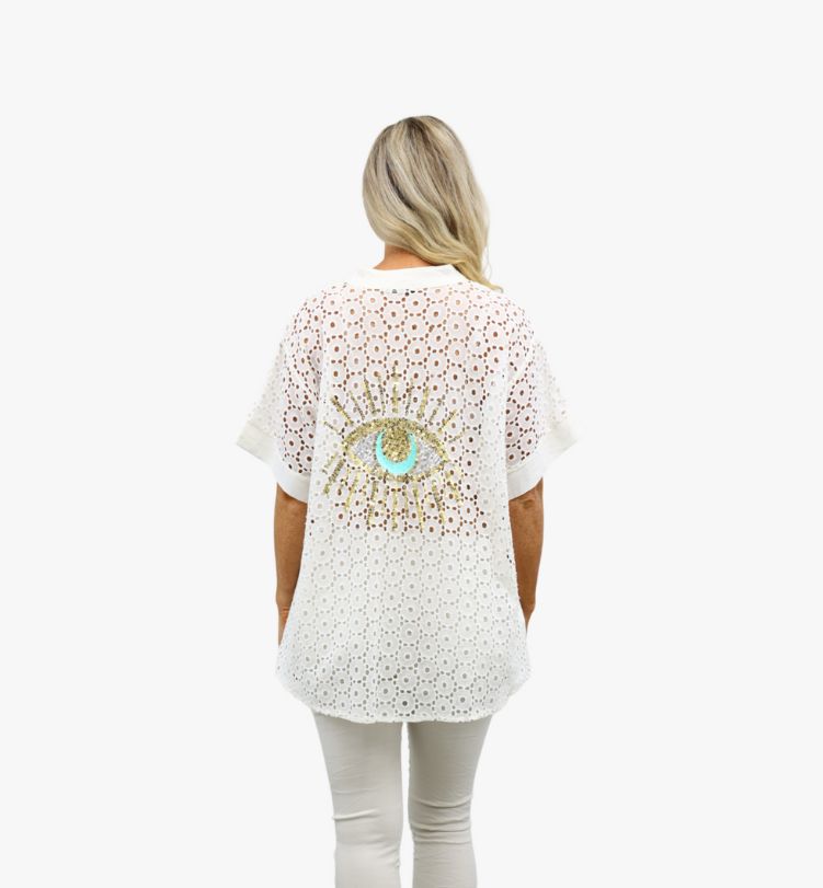 EYE linen top