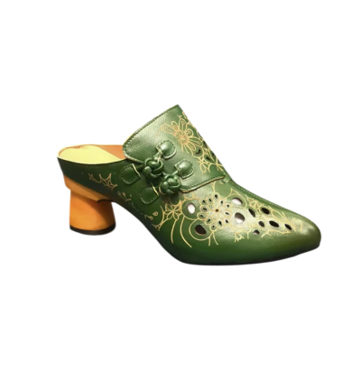 GERBER leather mules