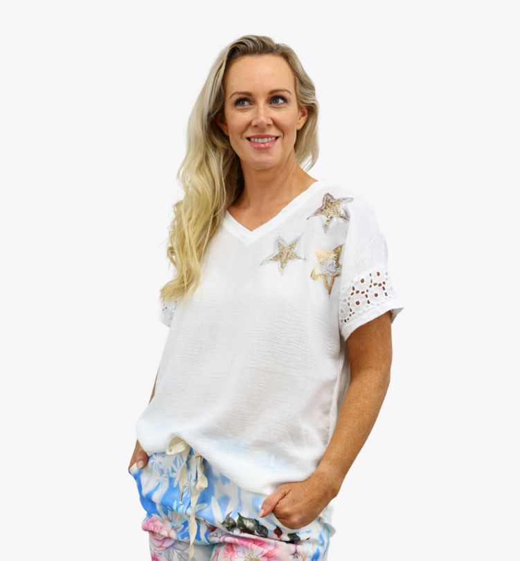 ELLE linen top