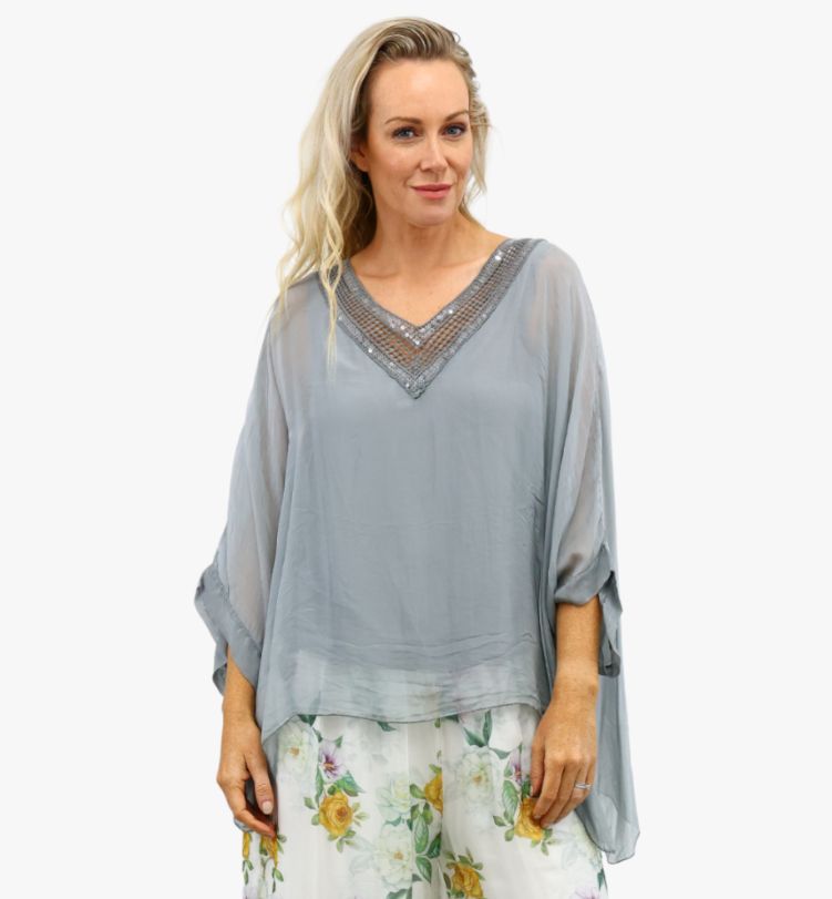 MATILDA silk top