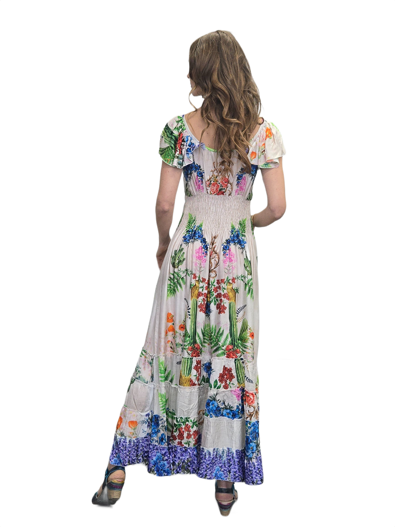 VALLI modal satin long dress