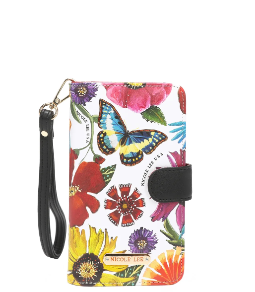 NL SIGNATURE PHONE CASE AND WALLET WRISTLET