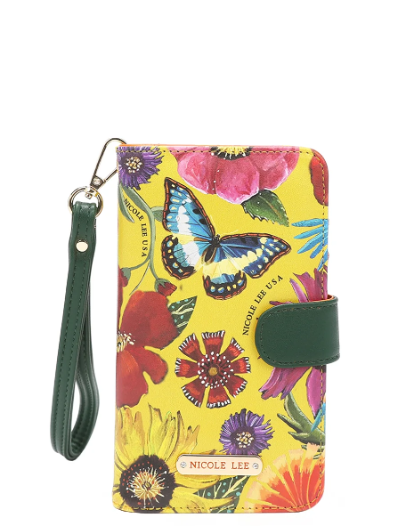 NL SIGNATURE PHONE CASE AND WALLET WRISTLET