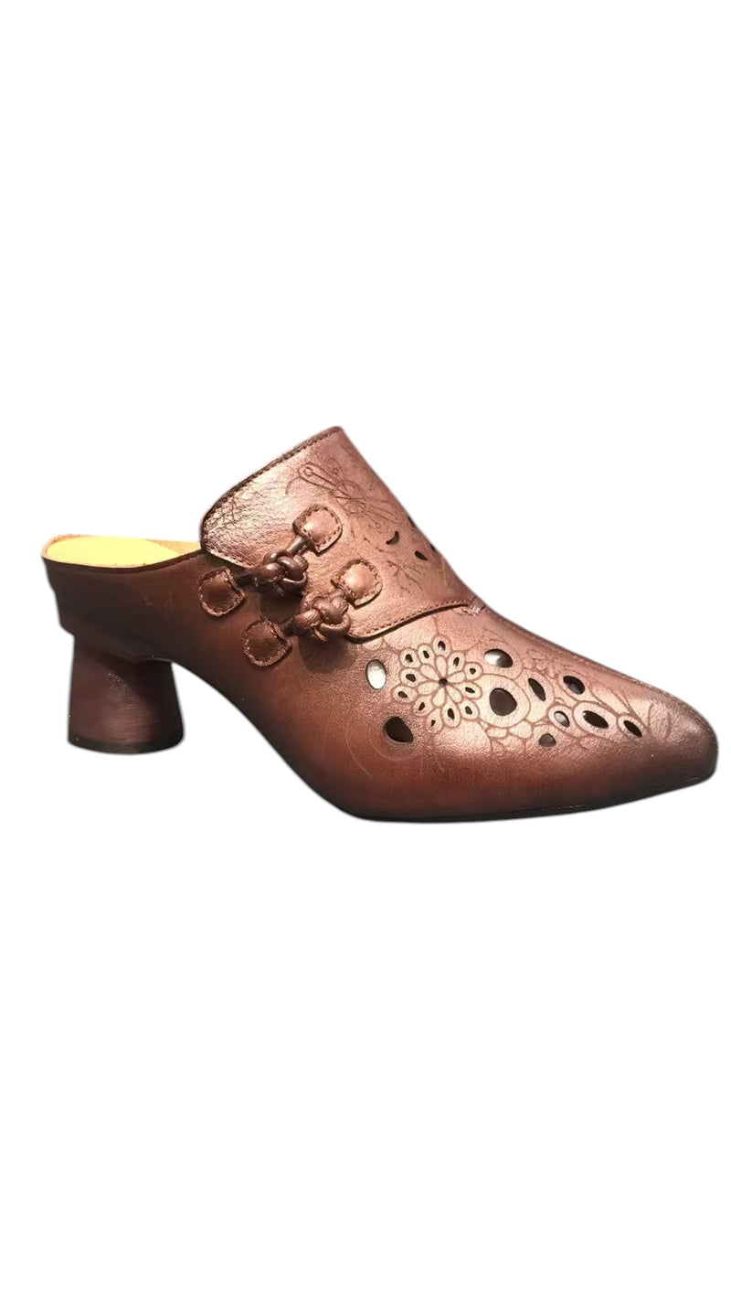 GERBER leather mules