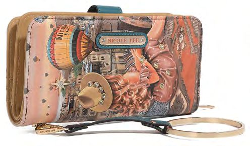 NL SIGNATURE BIFOLD WALLET WRISTLET