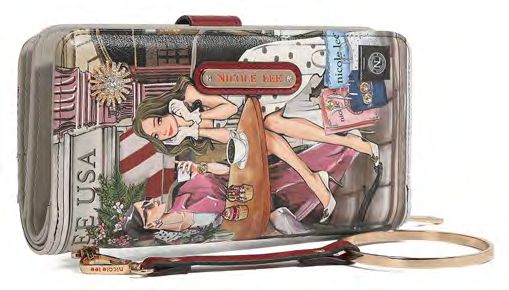 NL SIGNATURE BIFOLD WALLET WRISTLET