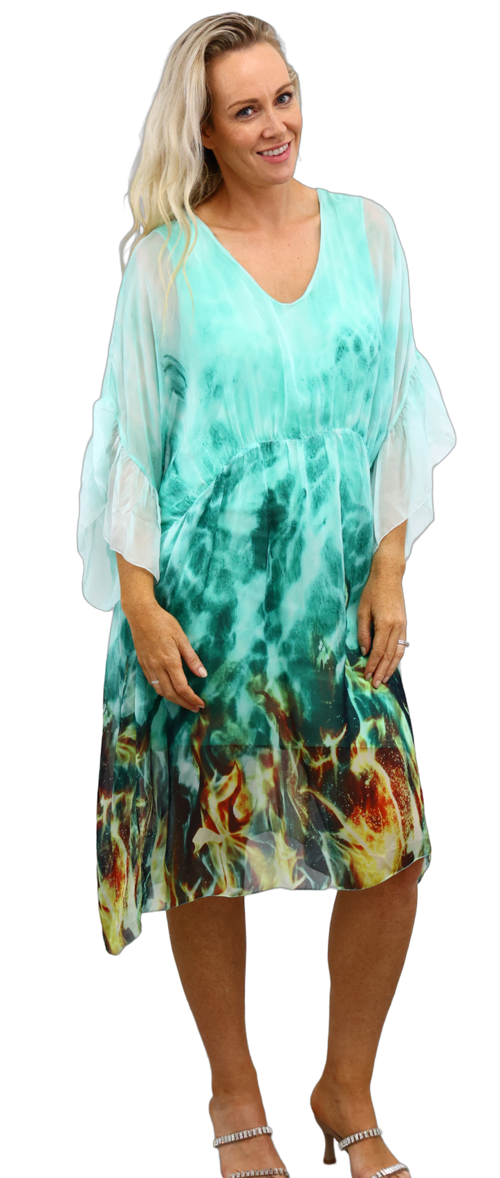 MARAYA silk dress