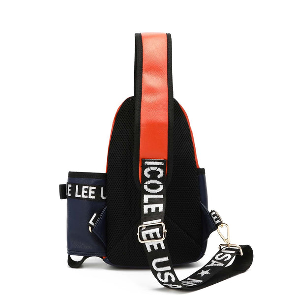 SLING BACKPACK WITH BOTTLE HOLDER