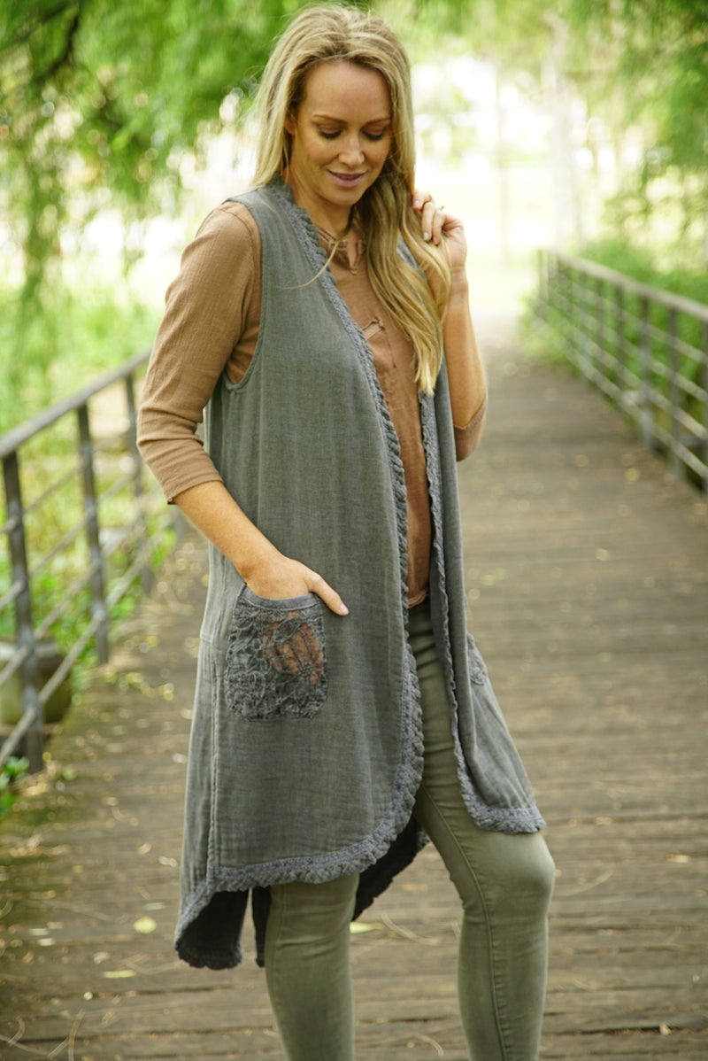 IRIS linen vest