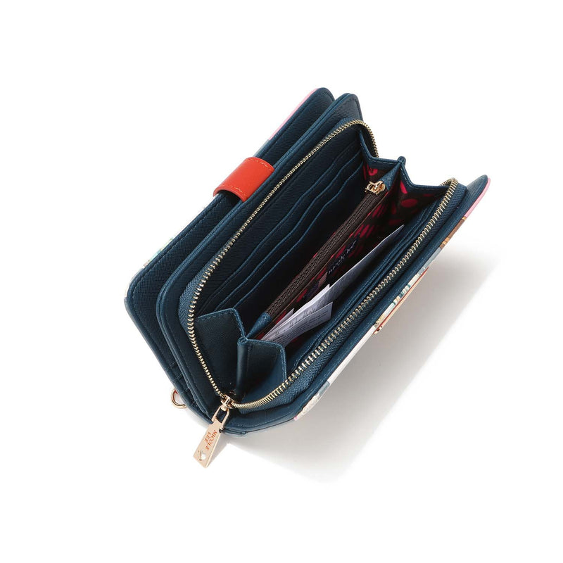 NL SIGNATURE BIFOLD WALLET WRISTLET