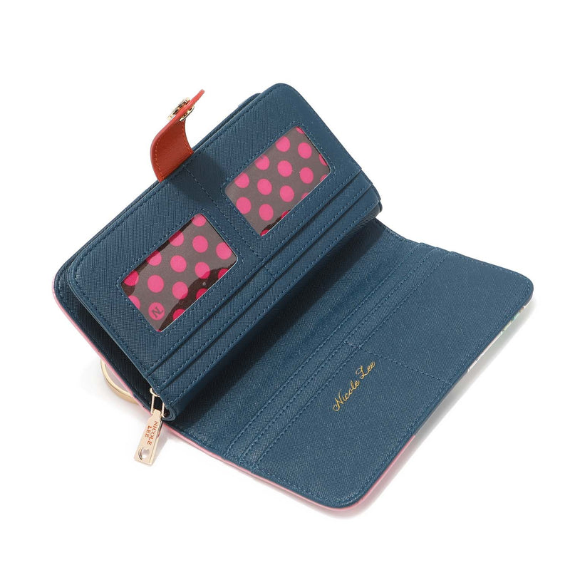NL SIGNATURE BIFOLD WALLET WRISTLET