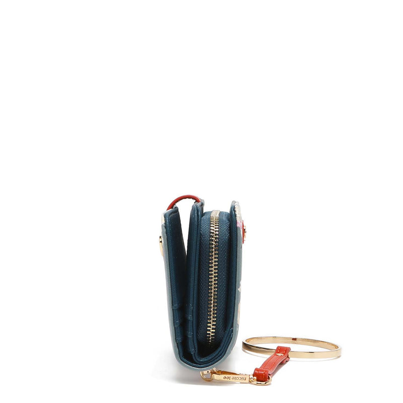 NL SIGNATURE BIFOLD WALLET WRISTLET