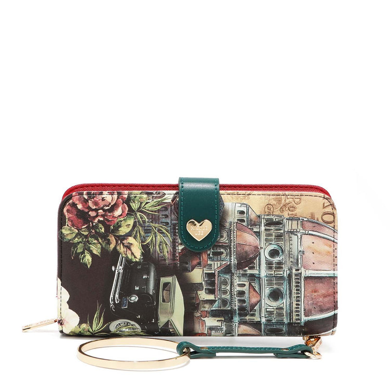 NL SIGNATURE BIFOLD WALLET WRISTLET