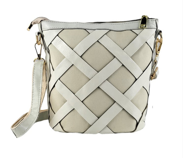 JESSY leather patchwork crossbody