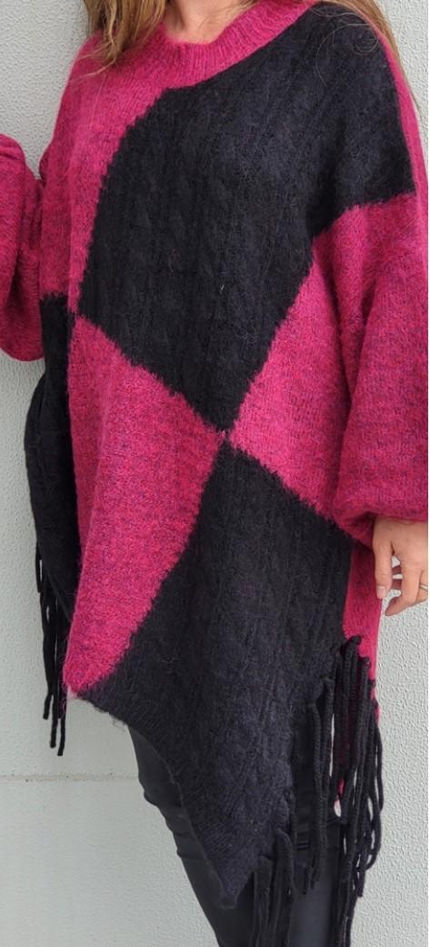 XENA asymmetrical wool top